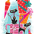 Retro Christmas Cats
